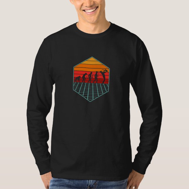 Saxofon evolution, Musikinstrument Premium T Shirt (Framsida)