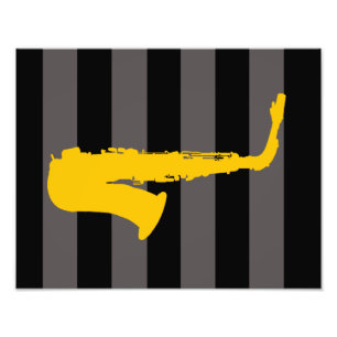saxofon fototryck