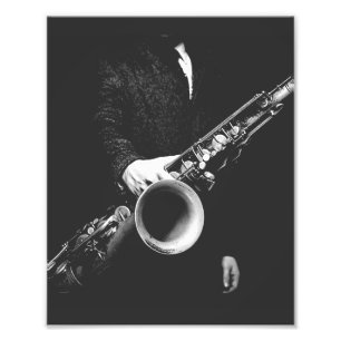 saxofon fototryck