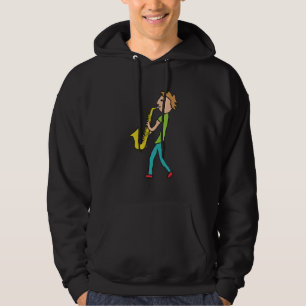 saxofon hoodie