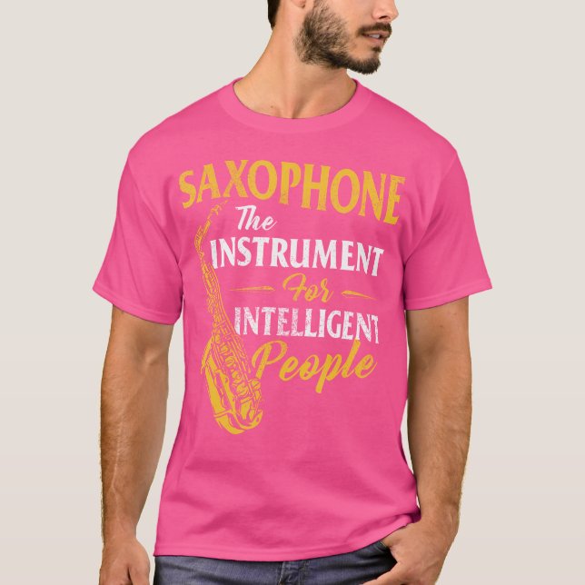 Saxofon Instrumentet För Intelligenta Människor Sa T Shirt (Framsida)