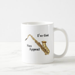 saxofon kaffemugg