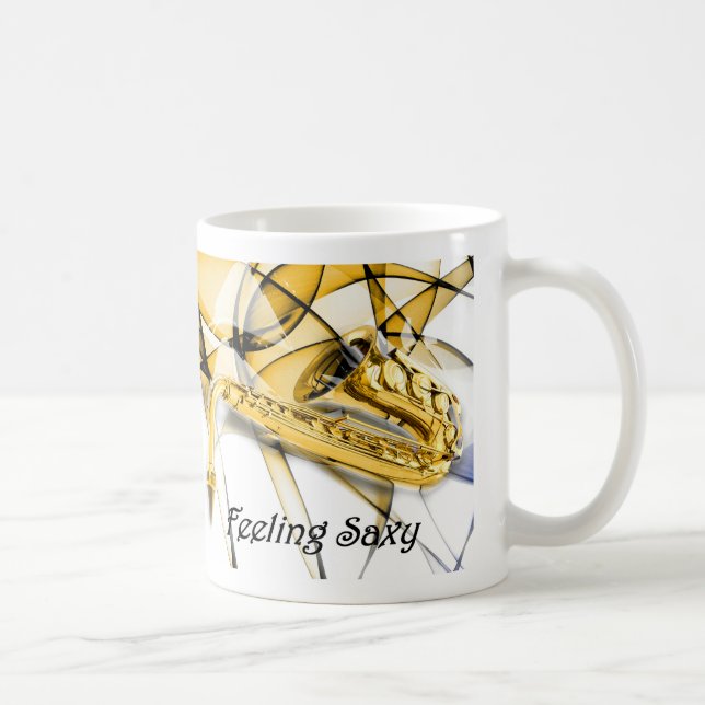 saxofon kaffemugg (Höger)