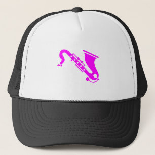 Saxofon - magenta keps