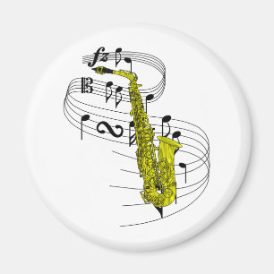 Saxofon Magnet