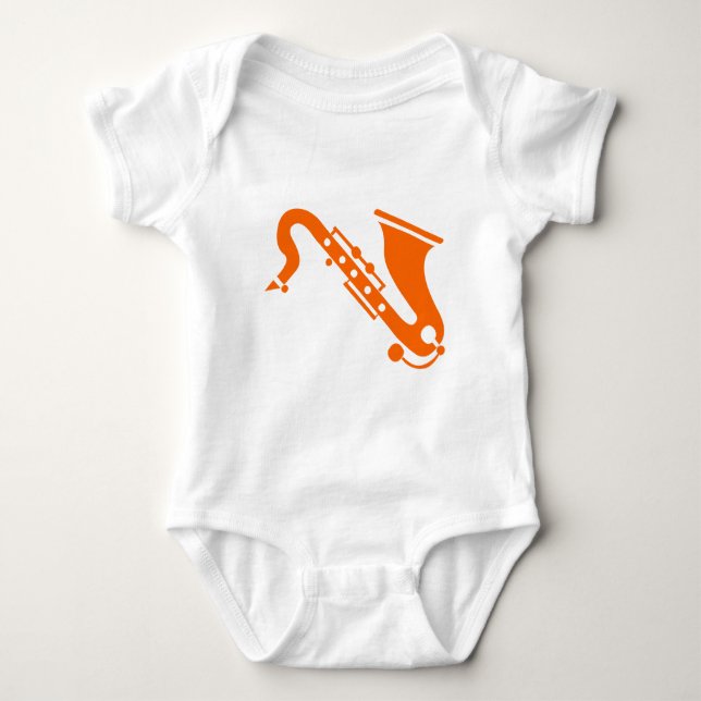 Saxofon - Orange T-shirt (Framsida)