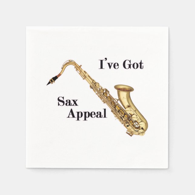 Saxofon Pappersservett (Framsidan)