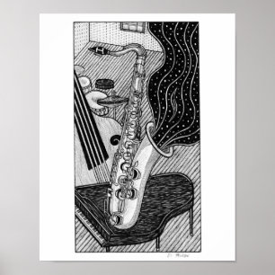 saxofon poster