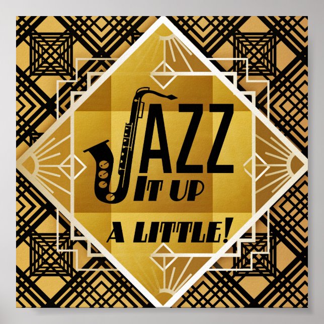 Saxofon Poster (Framsidan)