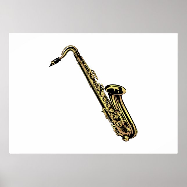 saxofon poster (Framsidan)