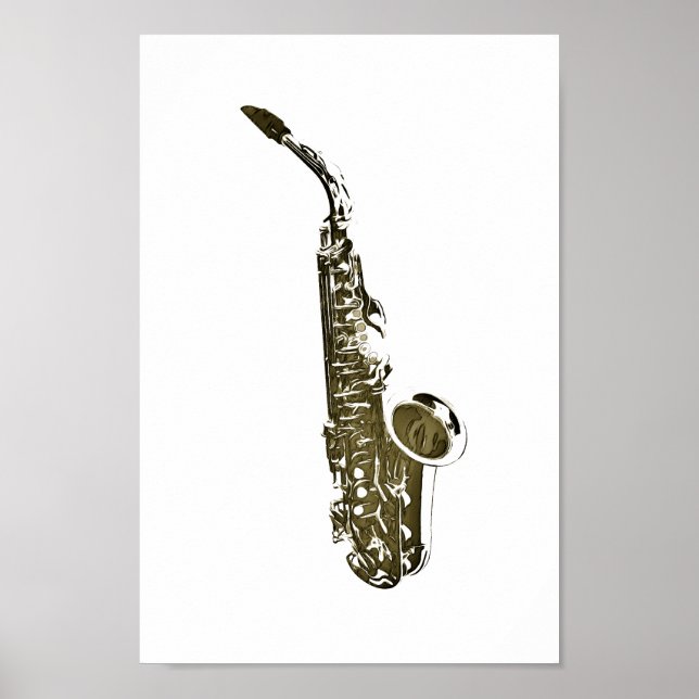 saxofon poster (Framsidan)