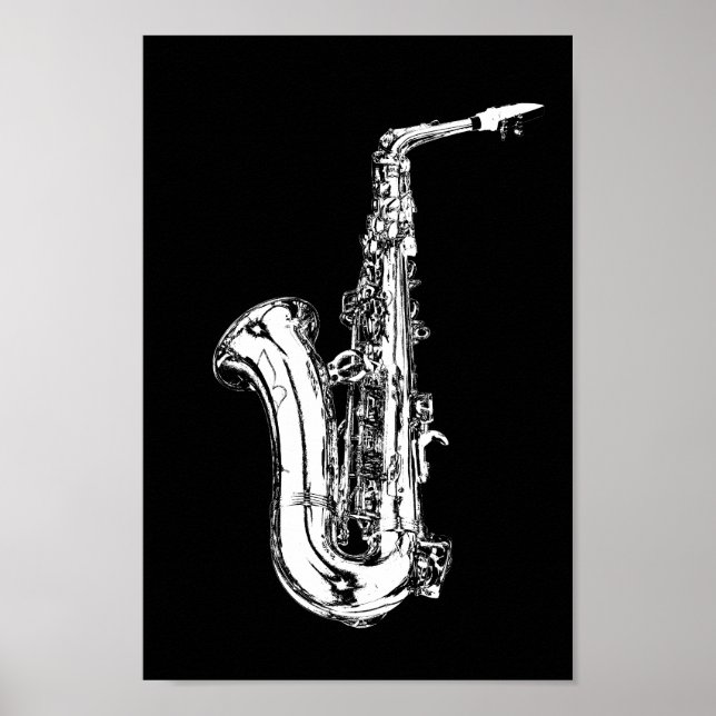 saxofon poster (Framsidan)