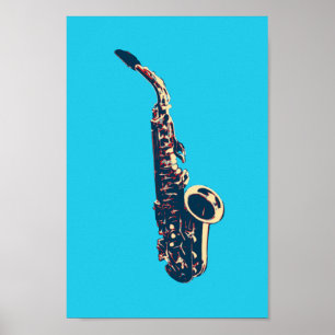 Saxofon Poster