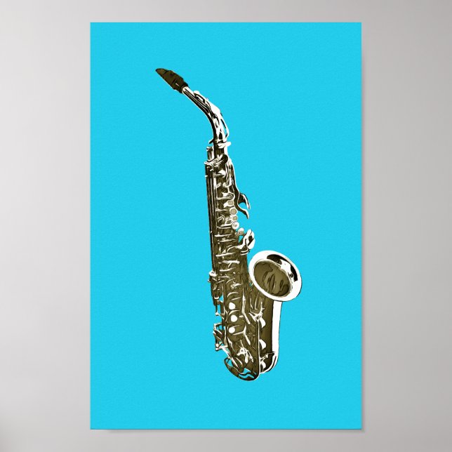 saxofon poster (Framsidan)