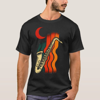 Saxofon Retro - Jazzmusikälskare T Shirt