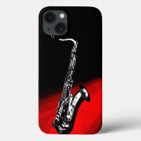 Saxofon (rött och svart)