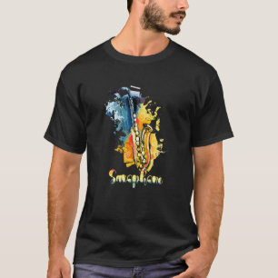 Saxofon saxofon for Girl Saxophone Music 1 T Shirt