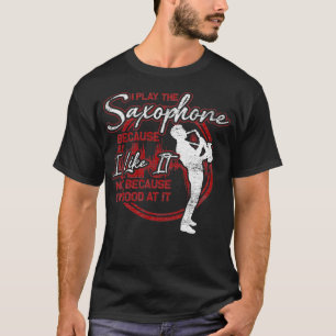 Saxofon saxofonist Marching Band Retro T Shirt