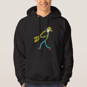 Saxofon Stickman Hoodie