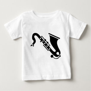 Saxofon - svart tee