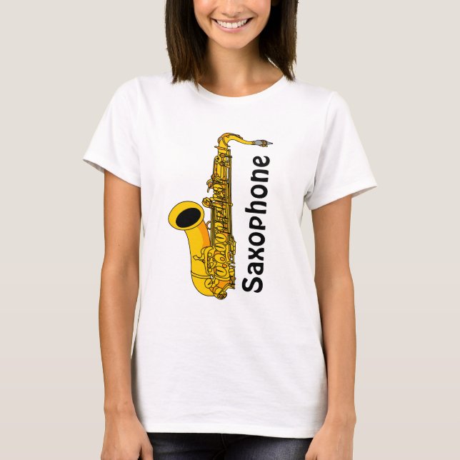 saxofon t shirt (Framsida)