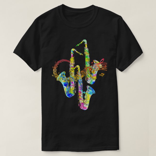 saxofon t shirt (Design framsida)