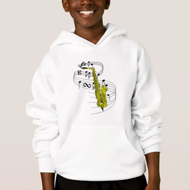 Saxofon T-shirt (Framsida)