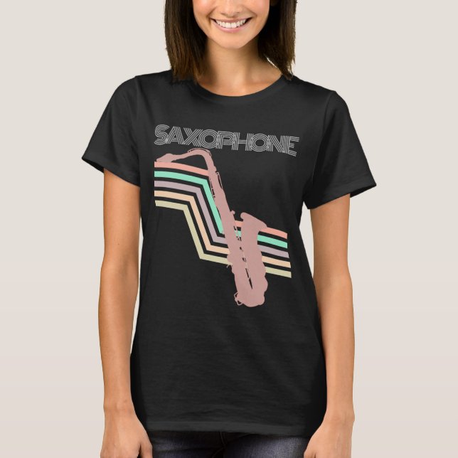 Saxofon T Shirt (Framsida)