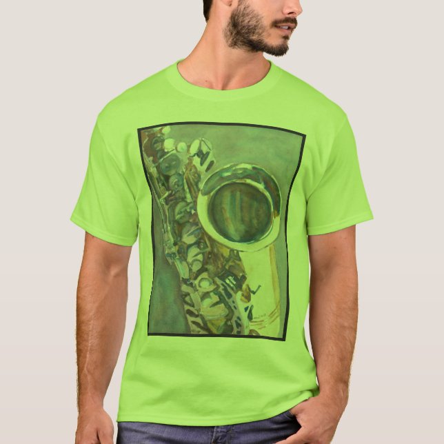 Saxofon T Shirt (Framsida)