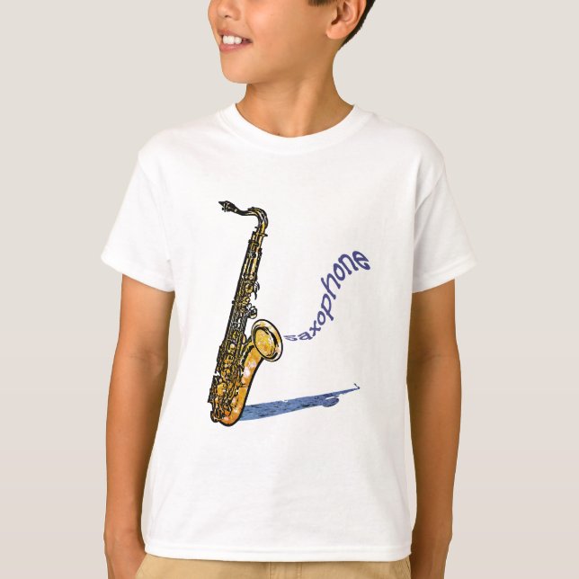 Saxofon Tee (Framsida)