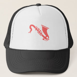 Saxofon - Tropisk Rosa Truckerkeps