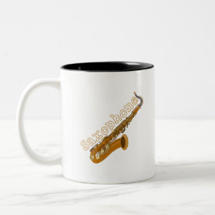 saxofon Två-Tonad mugg