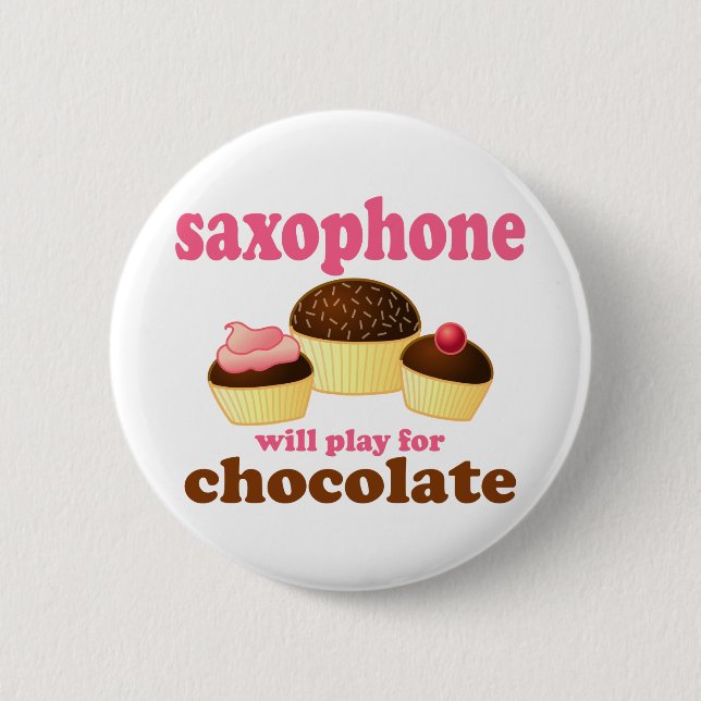 Saxofonchokladmusik knäppas knapp (Framsida)