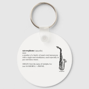 Saxofondefinition Nyckelring