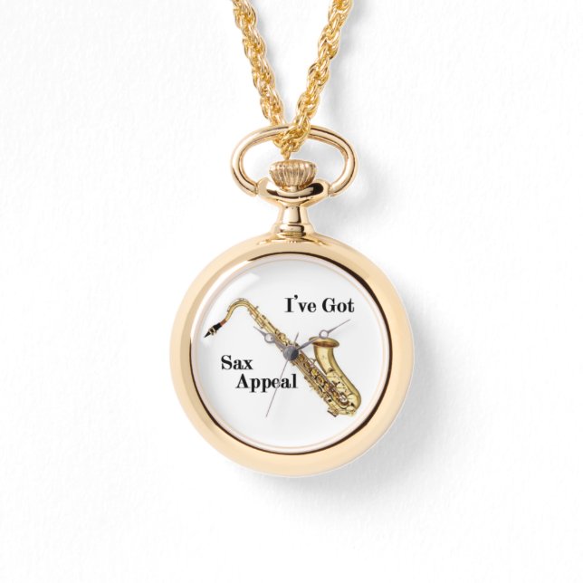 Saxofone-klocka Armbandsur (Framsida)