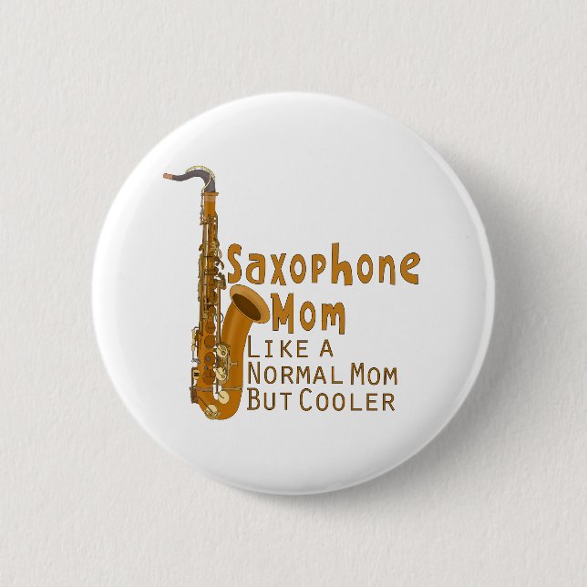 Saxofone Mamma som ett normalt Mamma men en färgma Knapp (Framsida)