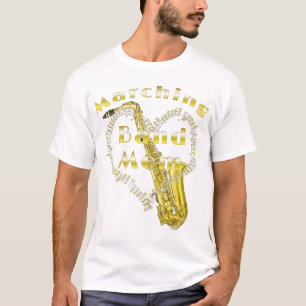 Saxofone Marching Band Mamma T Shirt