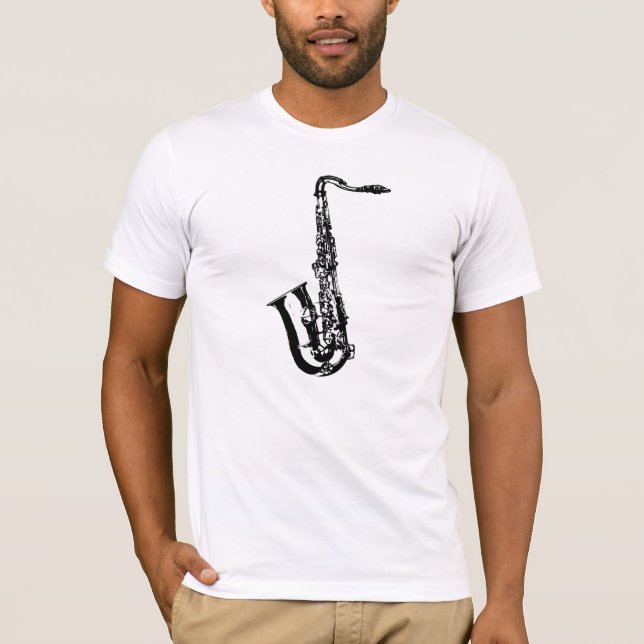 Saxofone Tee Shirt (Framsida)
