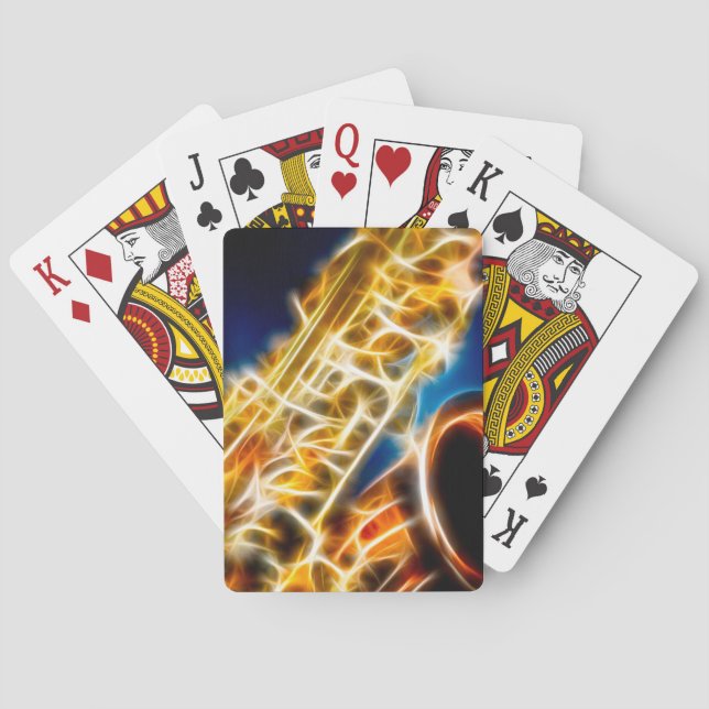 SaxofonFractal Spel Kort (Baksidan)