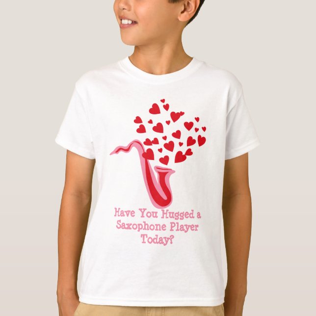 Saxofonhjärtan T-shirt (Framsida)