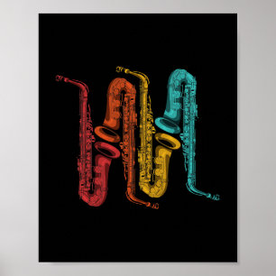 Saxofonist Marching Band Musician Gift Saxophone Poster