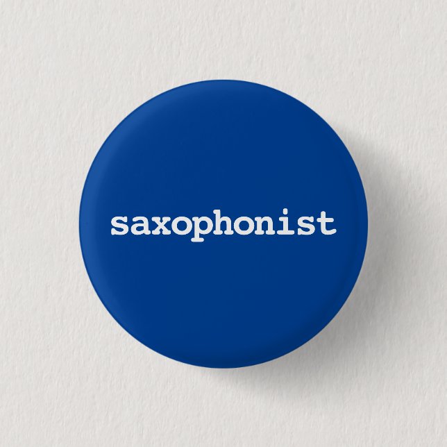 saxofonist typografi Knapp (Framsida)