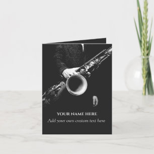 Saxofonkonst för personlig saxofonist inbjudan