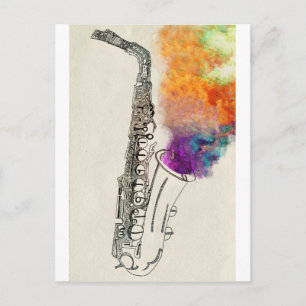 Saxofonlagning Vykort
