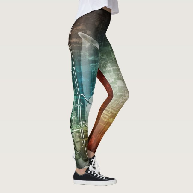 Saxofonmusik Leggings (Höger)
