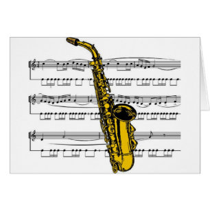 Saxofonmusikal 13 B Hälsningskort