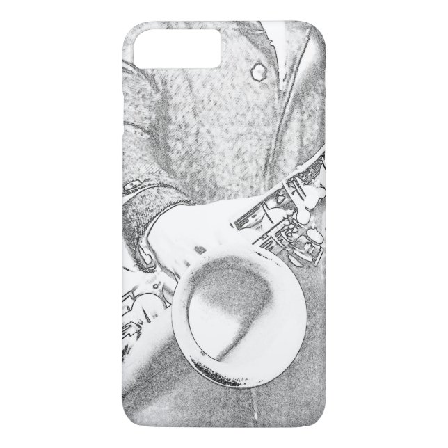 saxofonspelare Case-Mate iPhone skal (Baksida)