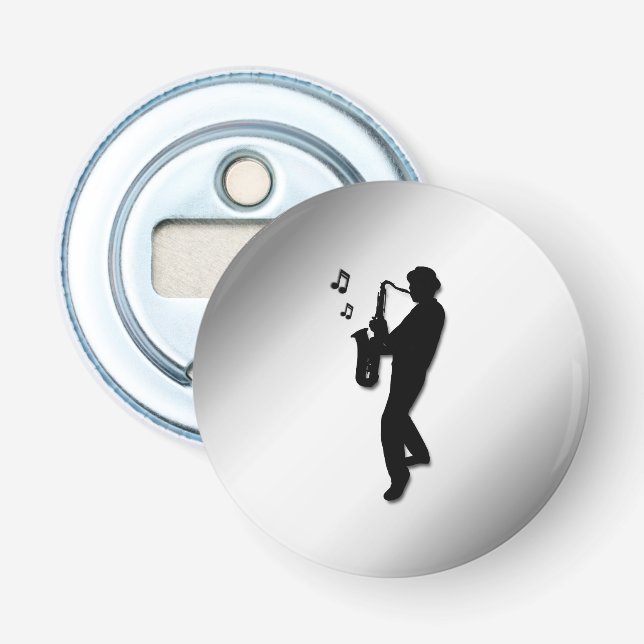 Saxofonspelare Flasköppnare (Framsidan)