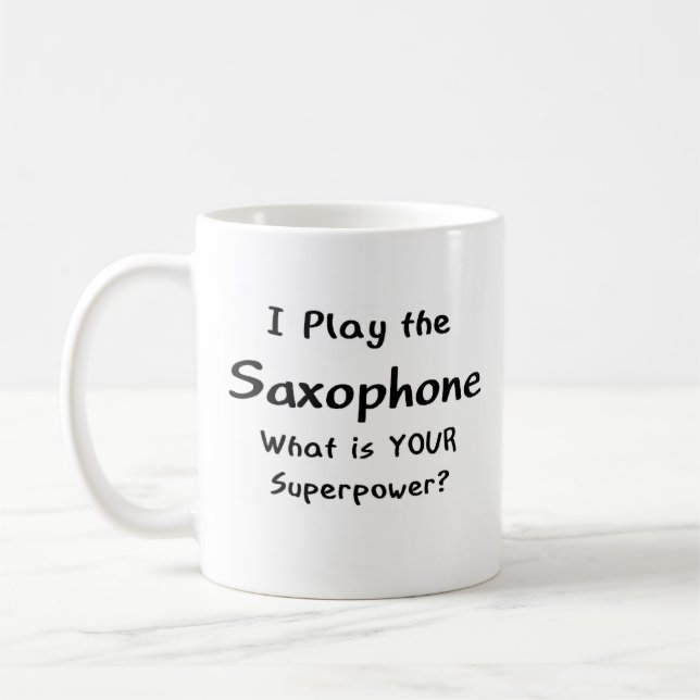 saxofonspelare kaffemugg (Vänster)