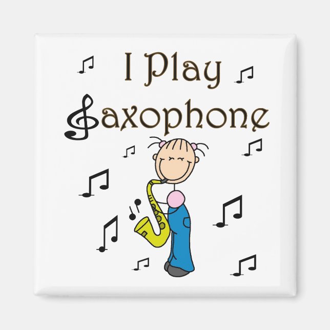 Saxofonspelare Magnet (Framsidan)
